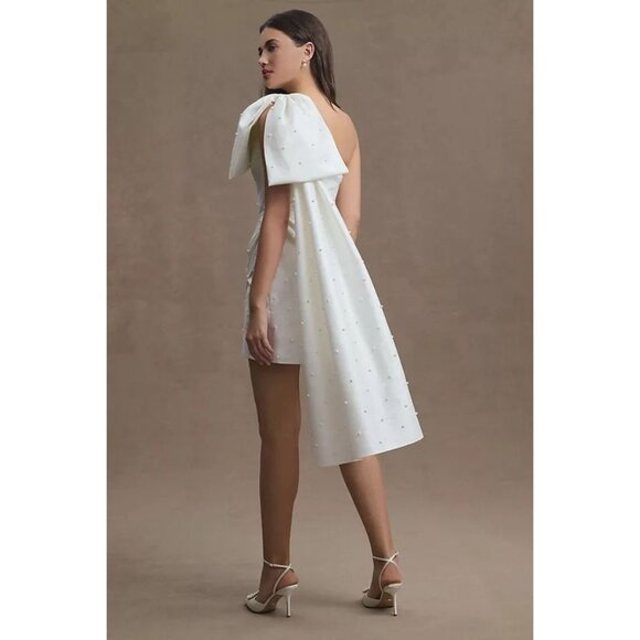 Sachin & Babi Pippa Mini Dress Size 4, 6 & 14 Wedding Pearl Bow - Picture 2 of 9